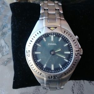 Fossil men's stainless steel waterproof watch